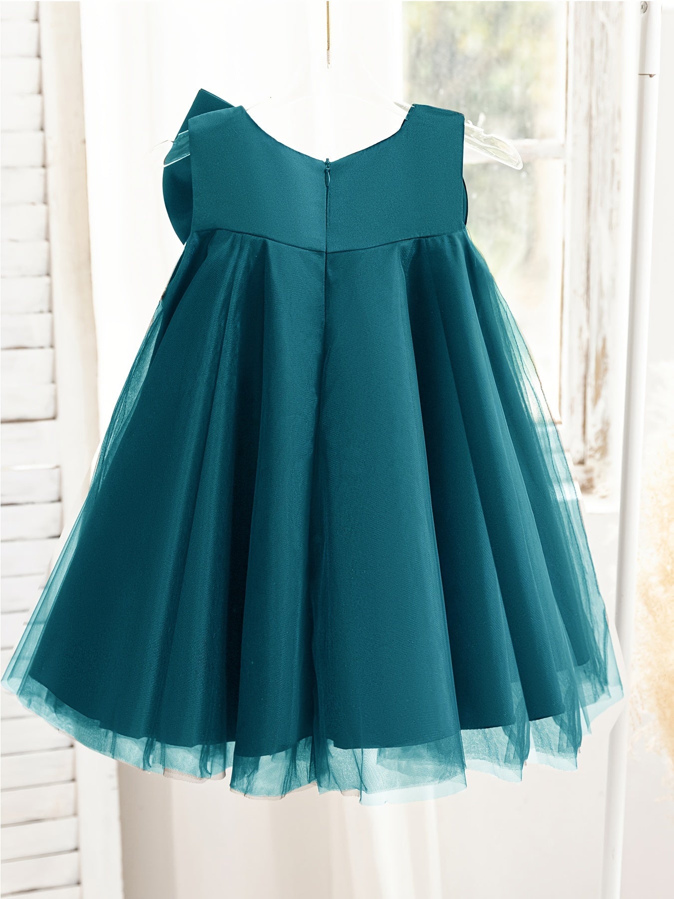 Girls Adorable Big Bow Princess Dress Birthday Party One Year Birthday Gift For Kids