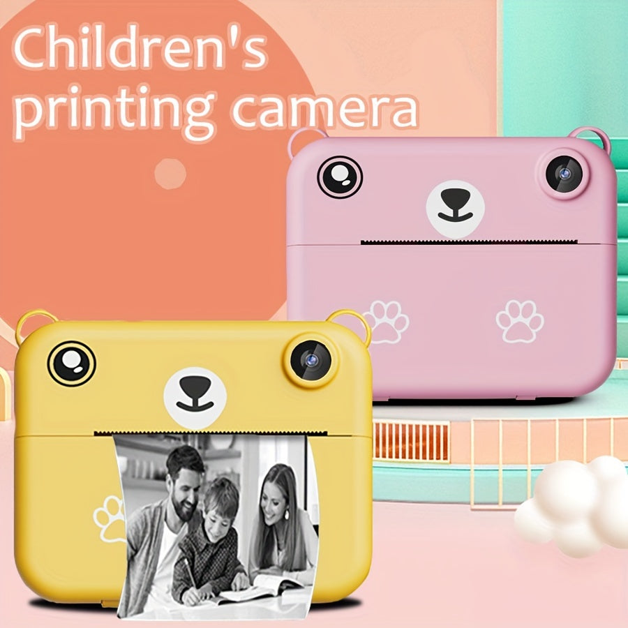 Kids Instant Print Camera with USB Charging, 720p IPS Screen,
