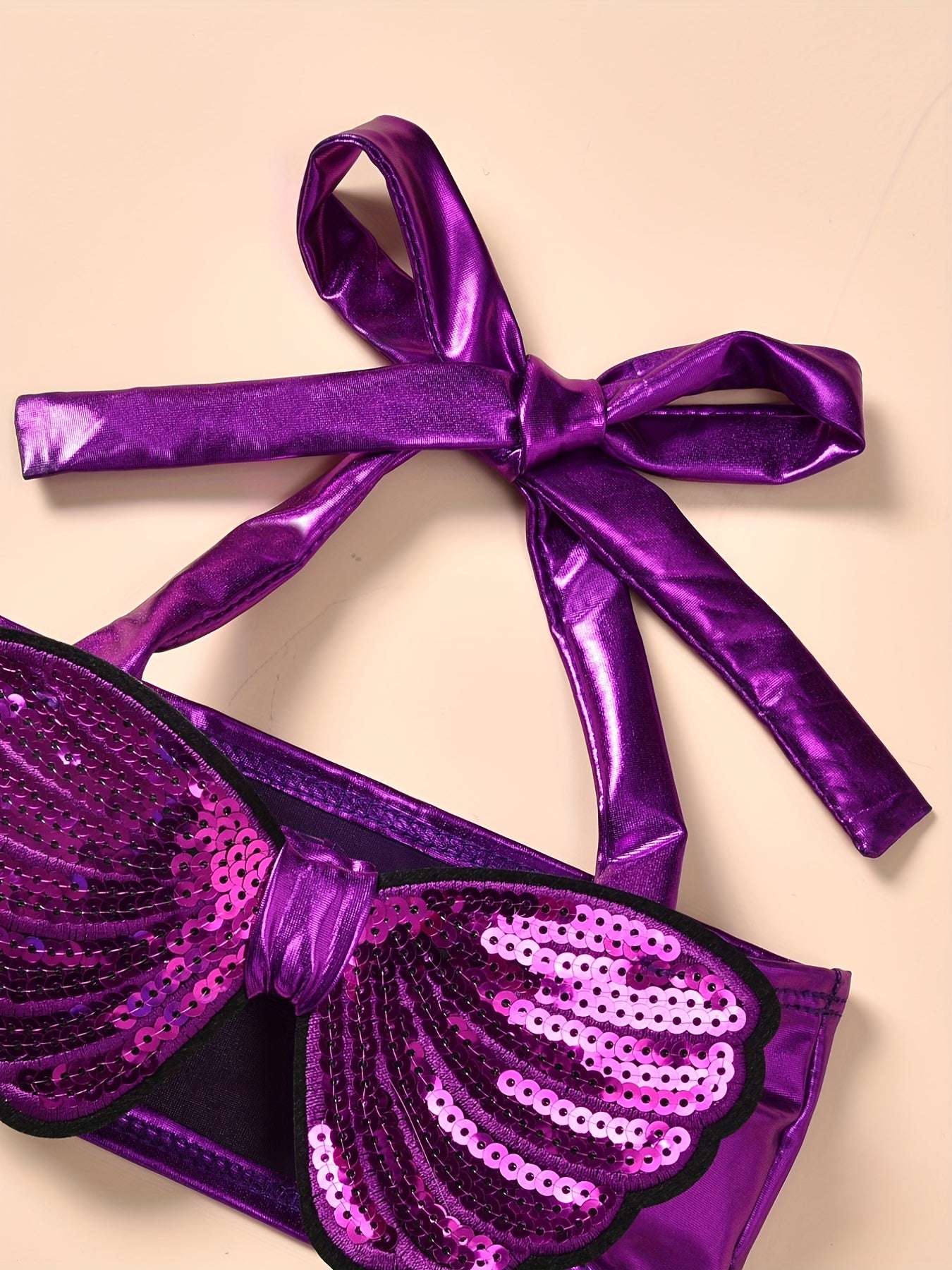 3pcs Baby Girls Sequin Halter Top .