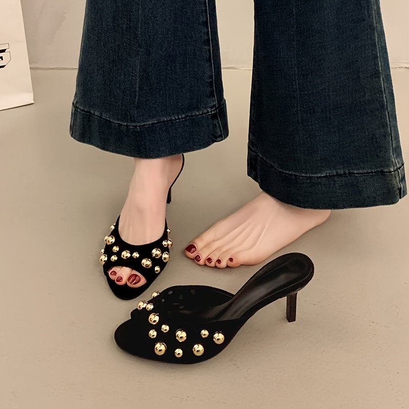 Women'S Elegant Open-Toe Stiletto Heel Sandals ./MH