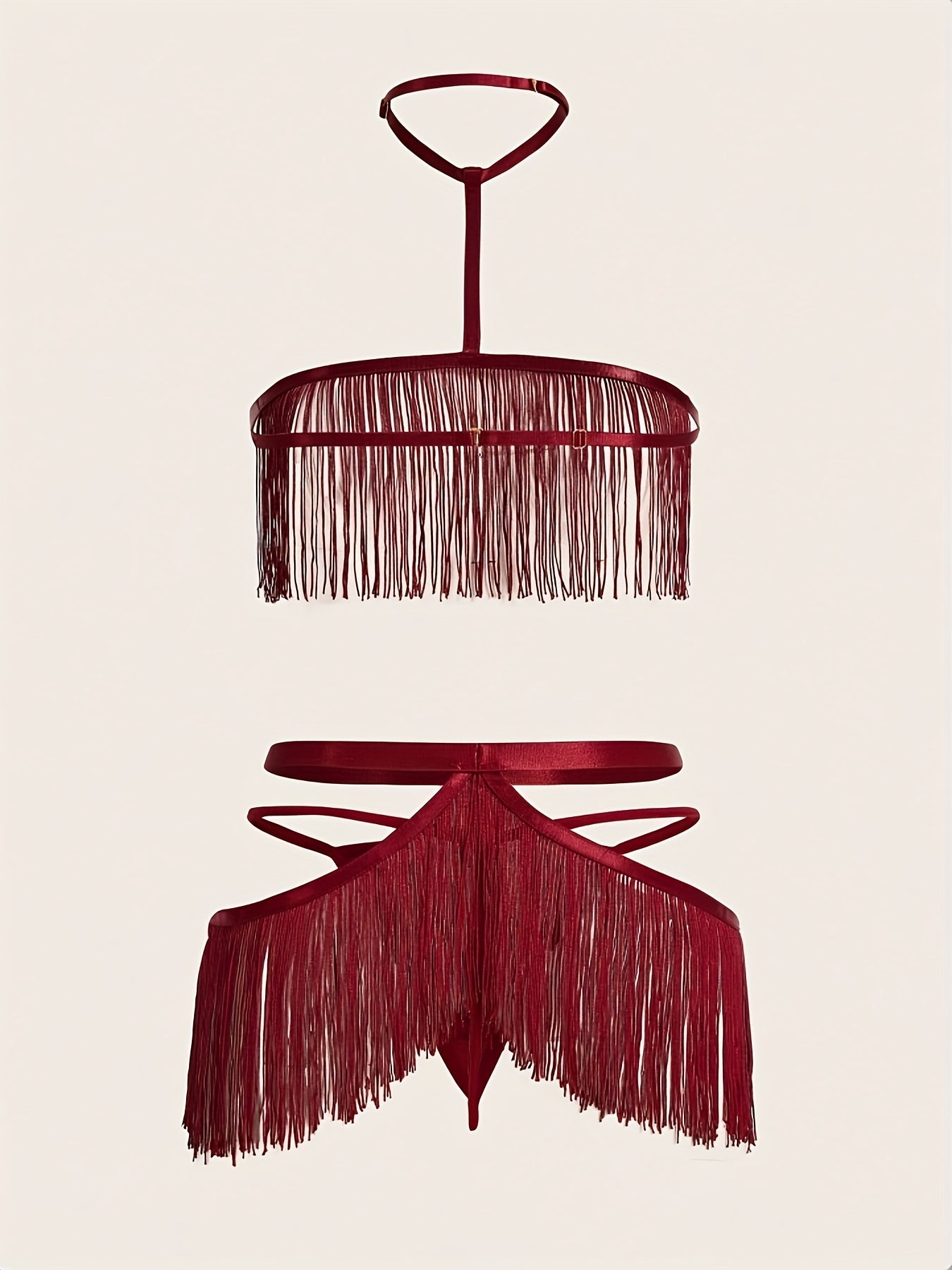 Halter Neck Tassel Fashion Charm Design Lingerie Set, /MH