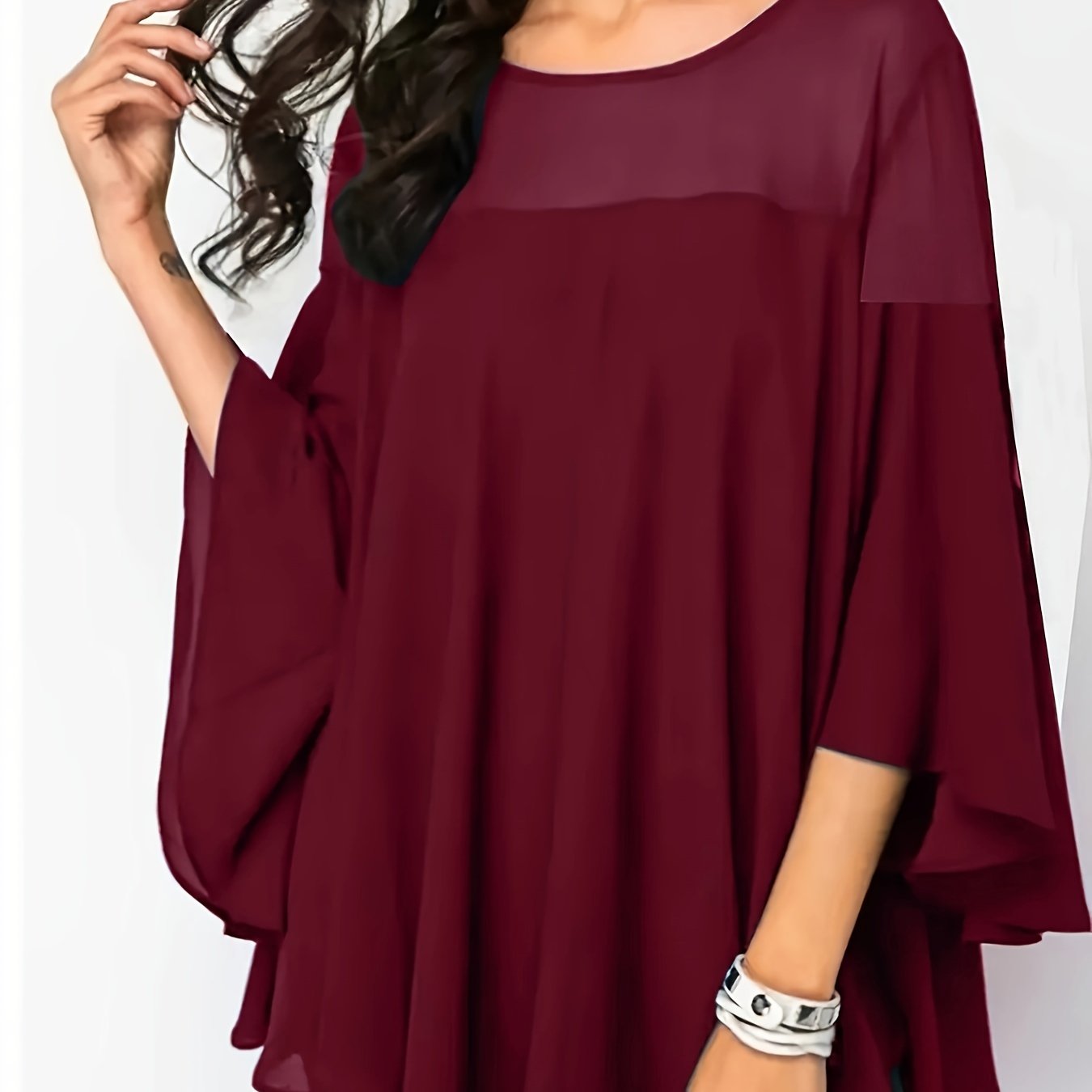 Plus Size Women's Casual Shirt - Vibrant Green Short Sleeve.