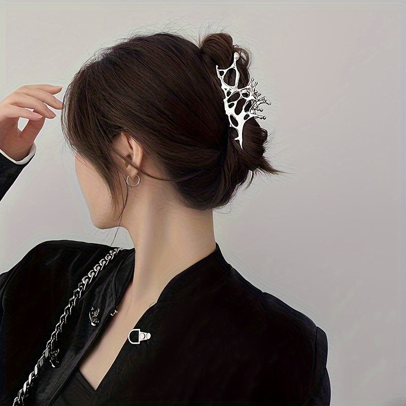 1pc Women Hollow Out Irregular Design Fashionable Hair Claw for Hair Decoration