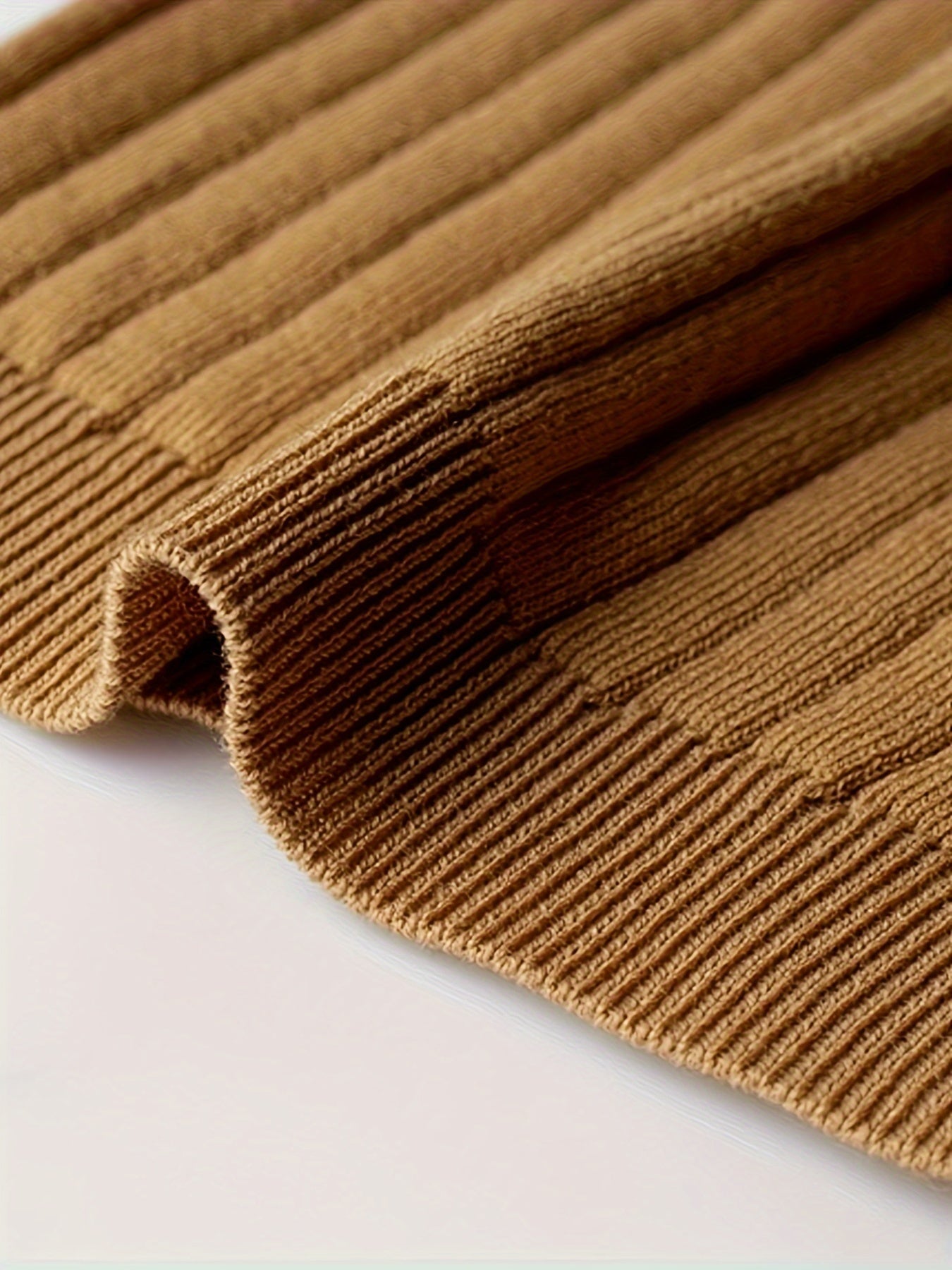 Men's Stripe Pattern Sweater, Casual Breathable Medium Stretch .