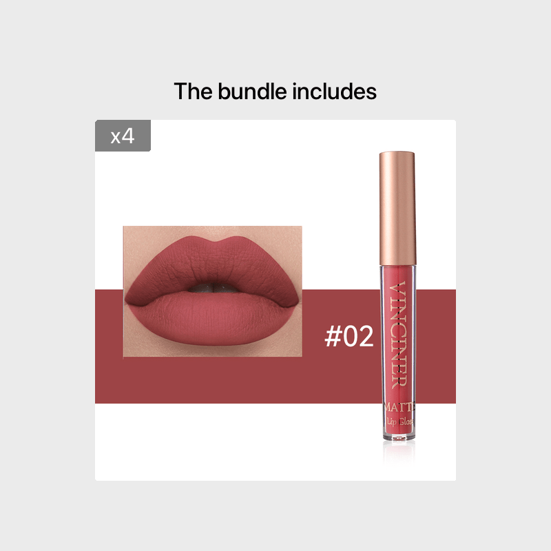 12 colors Matte Velvet Lip Glaze - Long Lasting, Waterproof, Non-Sticky.