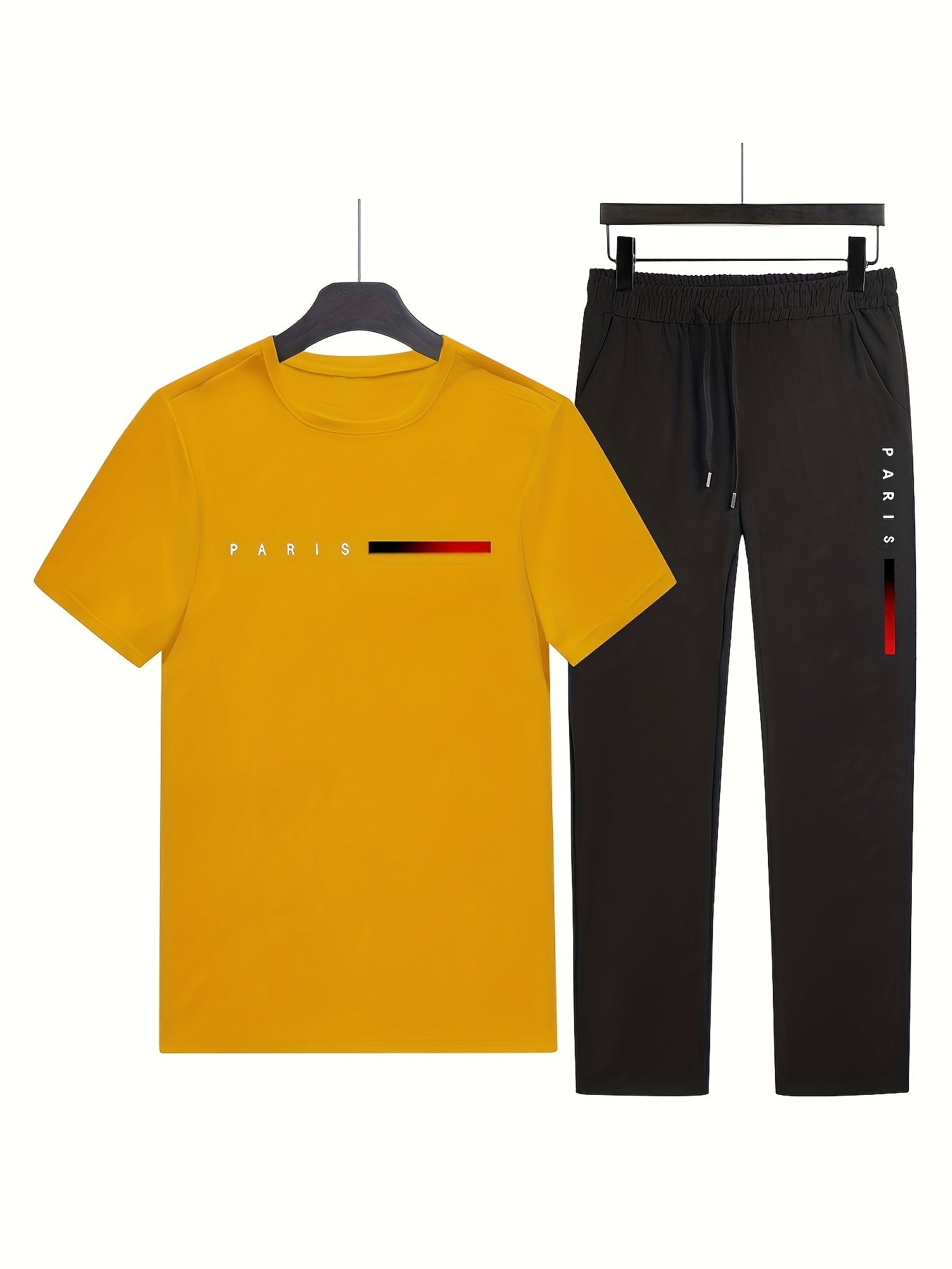 Men'S Casual Sports Two-Piece Set Short Sleeve .