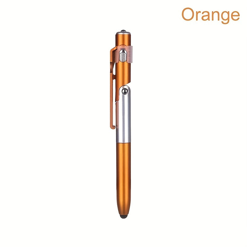 1pc Multi-function 4-in-1 Foldable Ballpoint Pen Stylus (Flashlight + Support) For Tablet Cellphone Gift For Birthday/Easter/President's Day