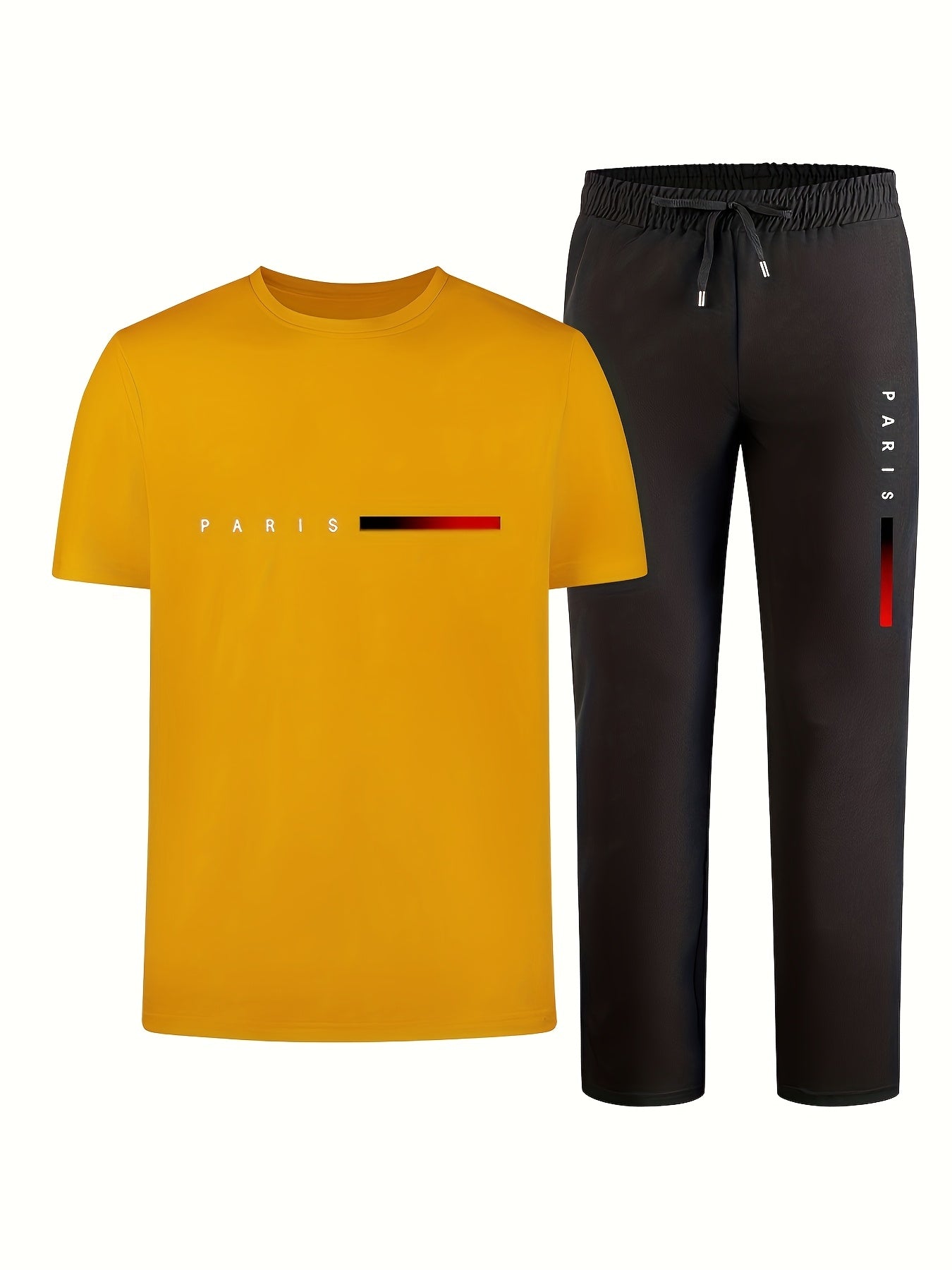 Men'S Casual Sports Two-Piece Set Short Sleeve .