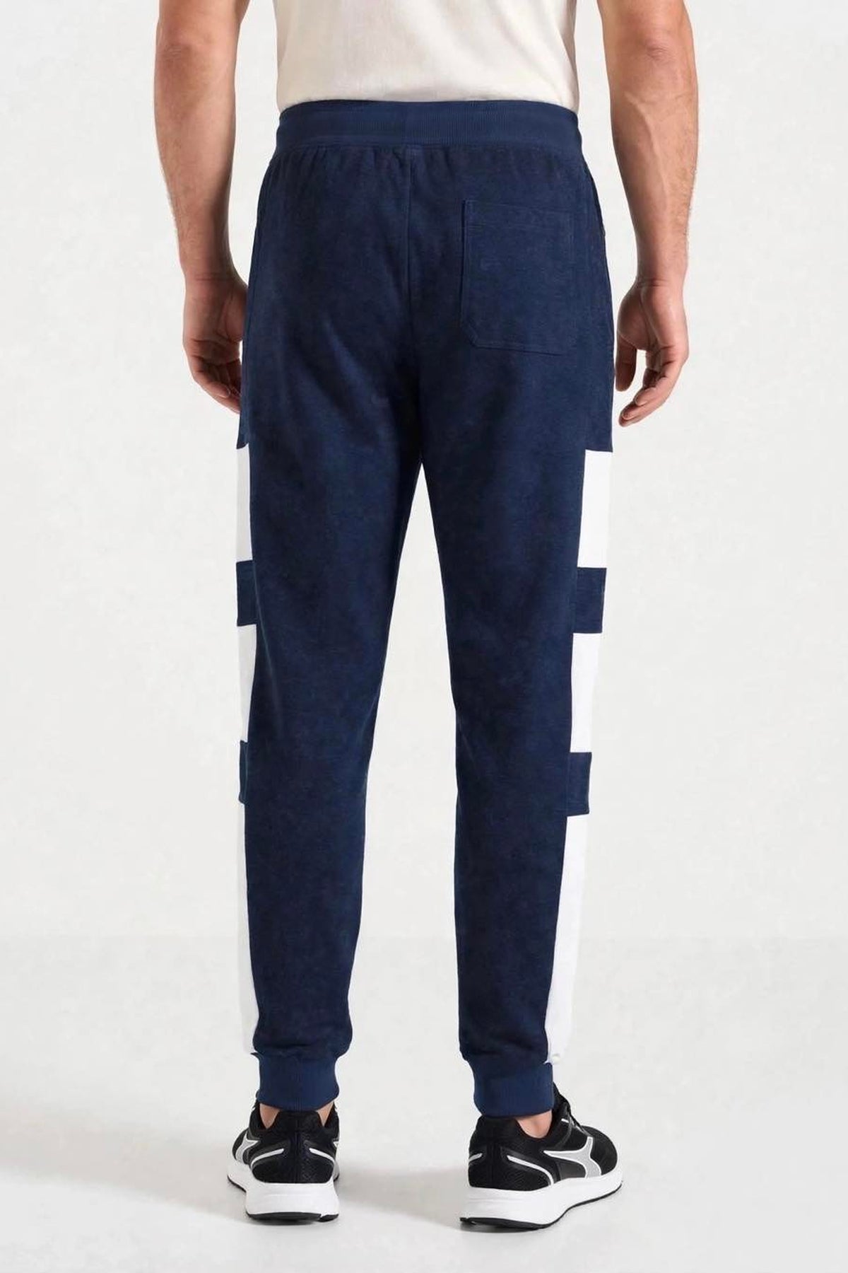 Men’s Grey Trouser with Dark Black Stripe Panels | (Sizes S/30-XXL/38) | MH