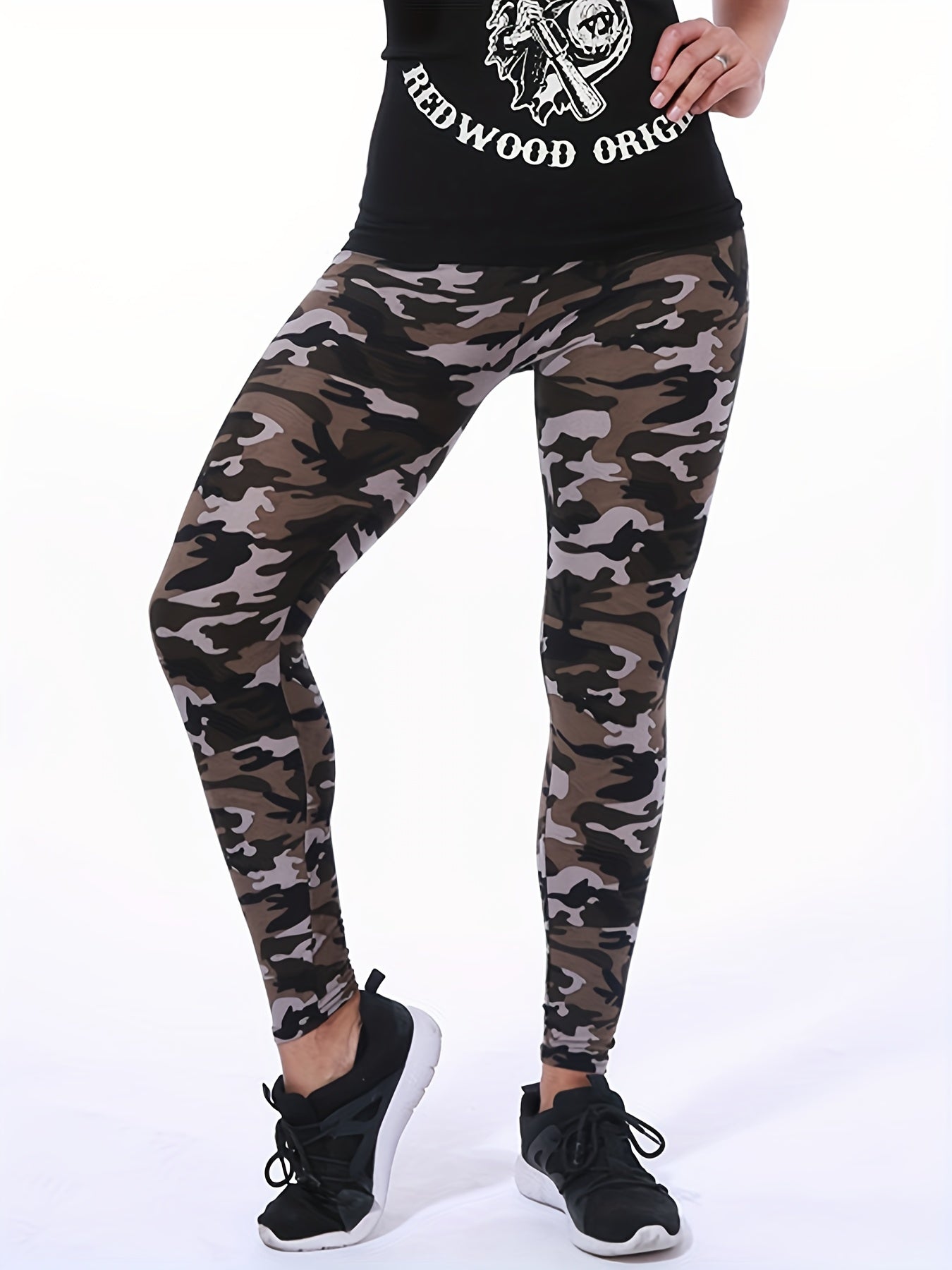 Women's Leggings Floral Printed Pants Casual High Waist Sweatpants Leggings.