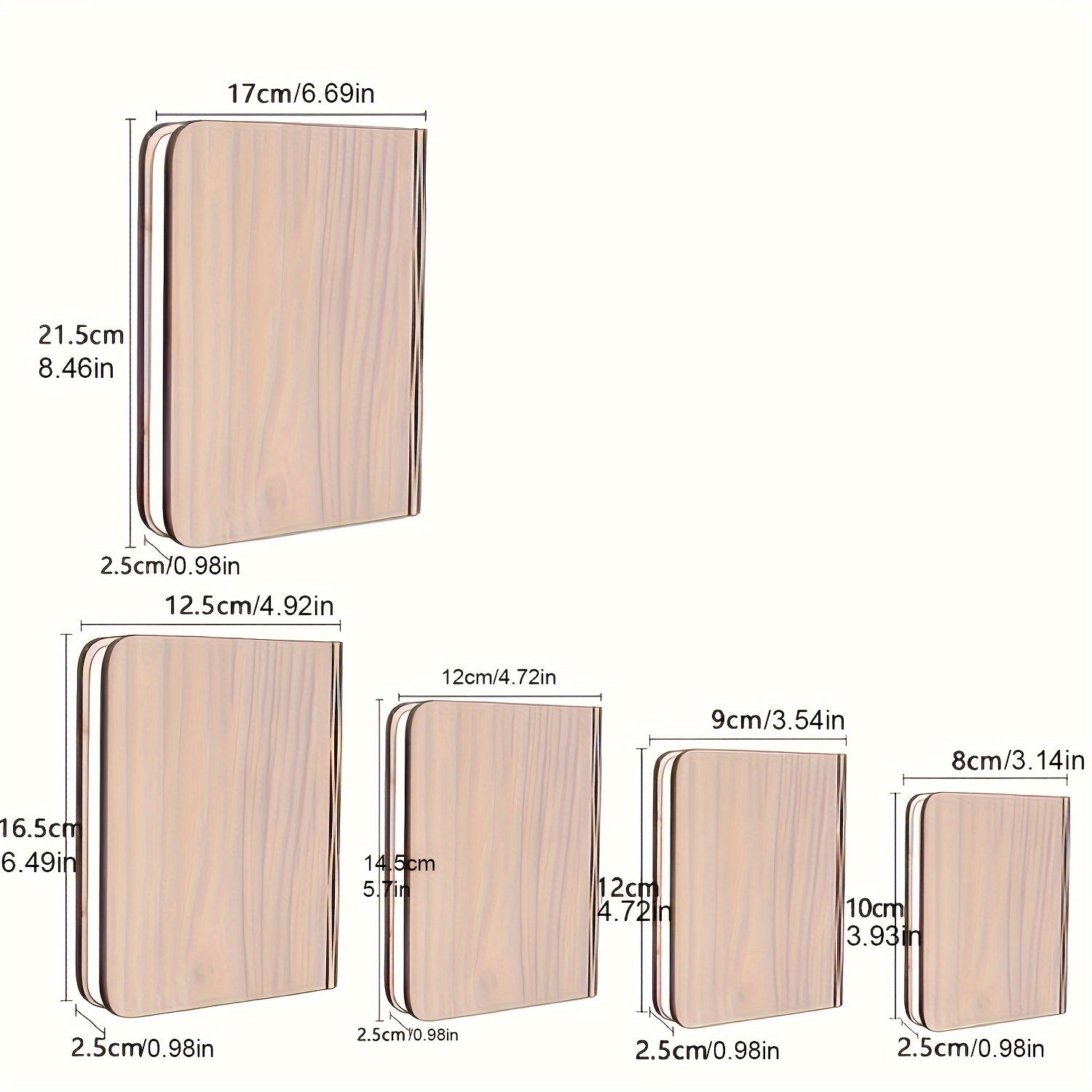 Five-color Wood Book Lamp Night Light Flip Book Lamp Bedroom Bedside Sleep .
