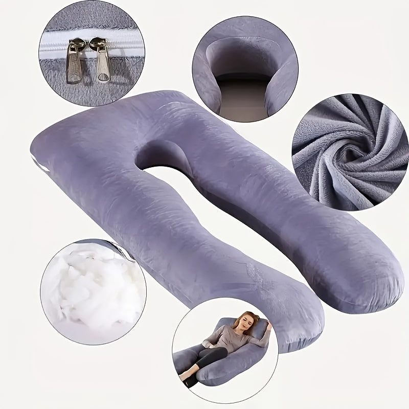 Ultimate Comfort For Expectant Mothers - U-shaped Pregnancy Pillow Strap With Multifunctional Waist Support Christmas, Halloween, Thanksgiving Day Gift