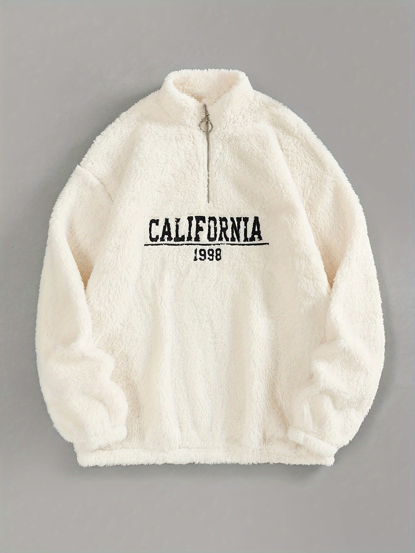 Cozy California Print Pullover Sweatshirt - Fashion Sweatshirts for Women with Long Sleeve Crew Neck Design, Soft and Casual Wear for Fall and Winter Seasons - Perfect for Everyday Lounging