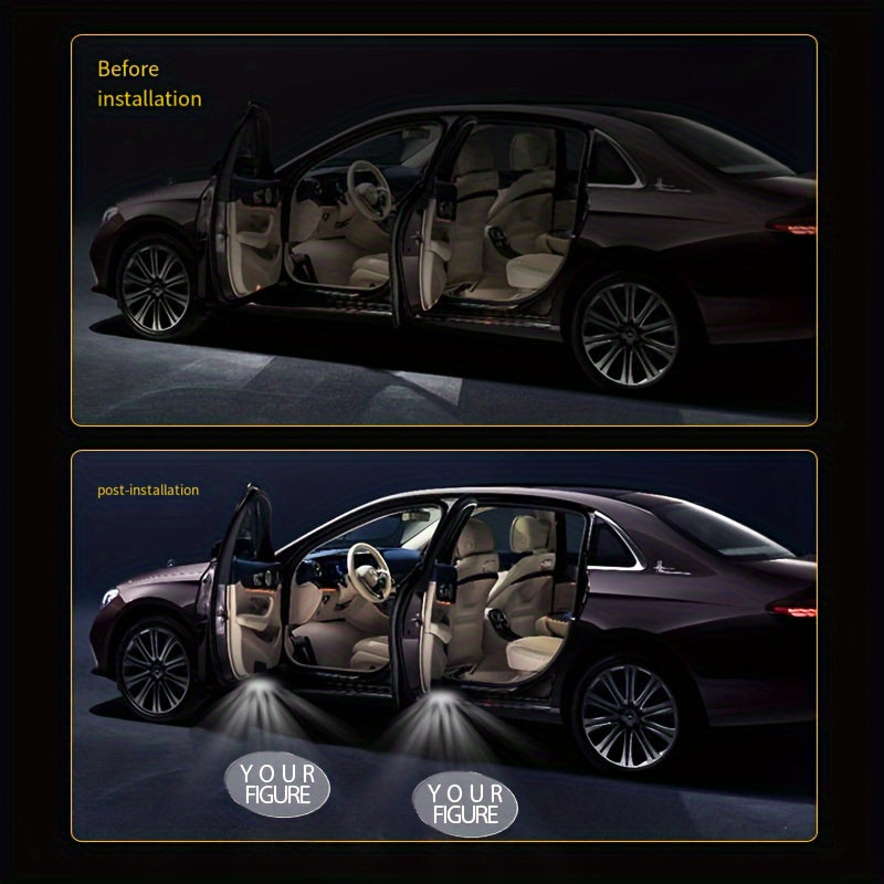 2pcs Car Door Opening Sensing Projection