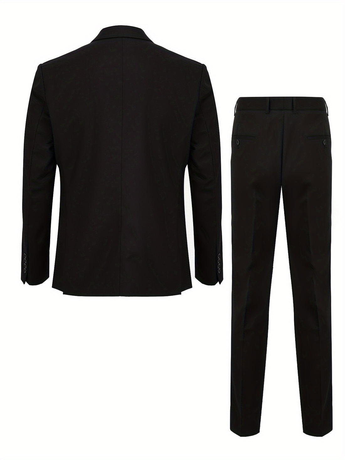 2-Piece Men's Light Business Style Double Breasted Suit Set,