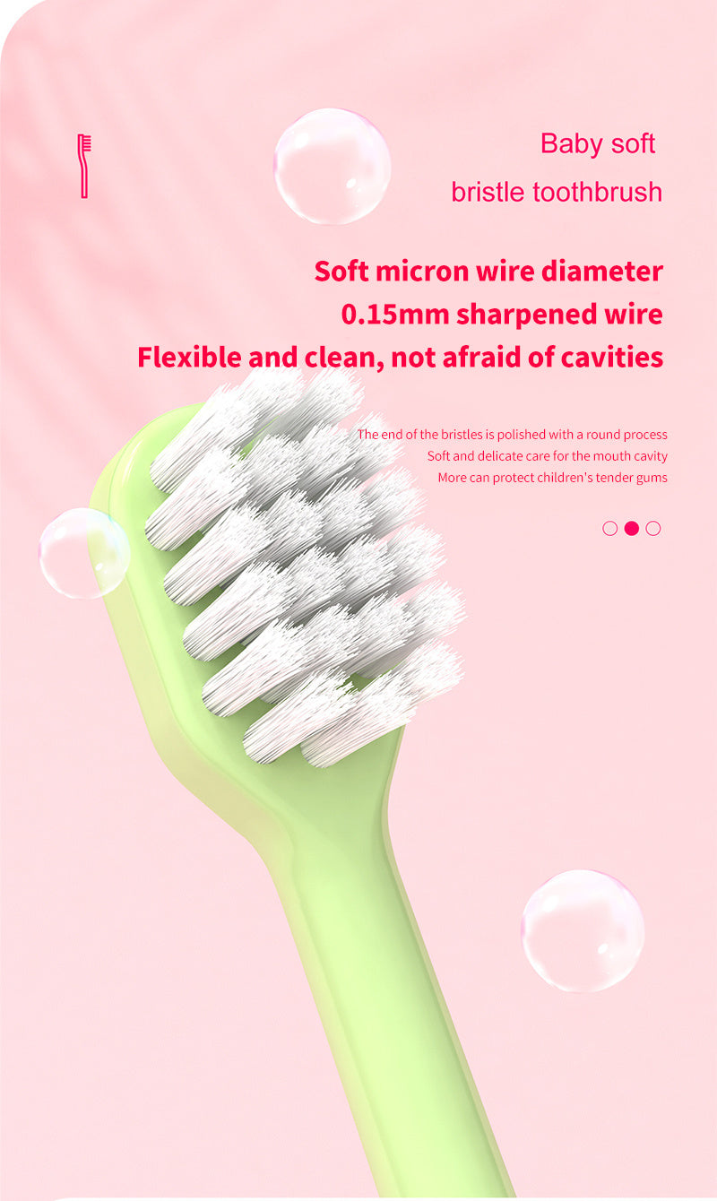 10pcs/pack Letter Antibacterial Silk Kids Toothbrush, Cartoon Soft Bristle Toothbrush, Unisex High Density Brushes, Non-Breaking Student Gum Guard, Christmas, Halloween, Thanksgiving Day Gift