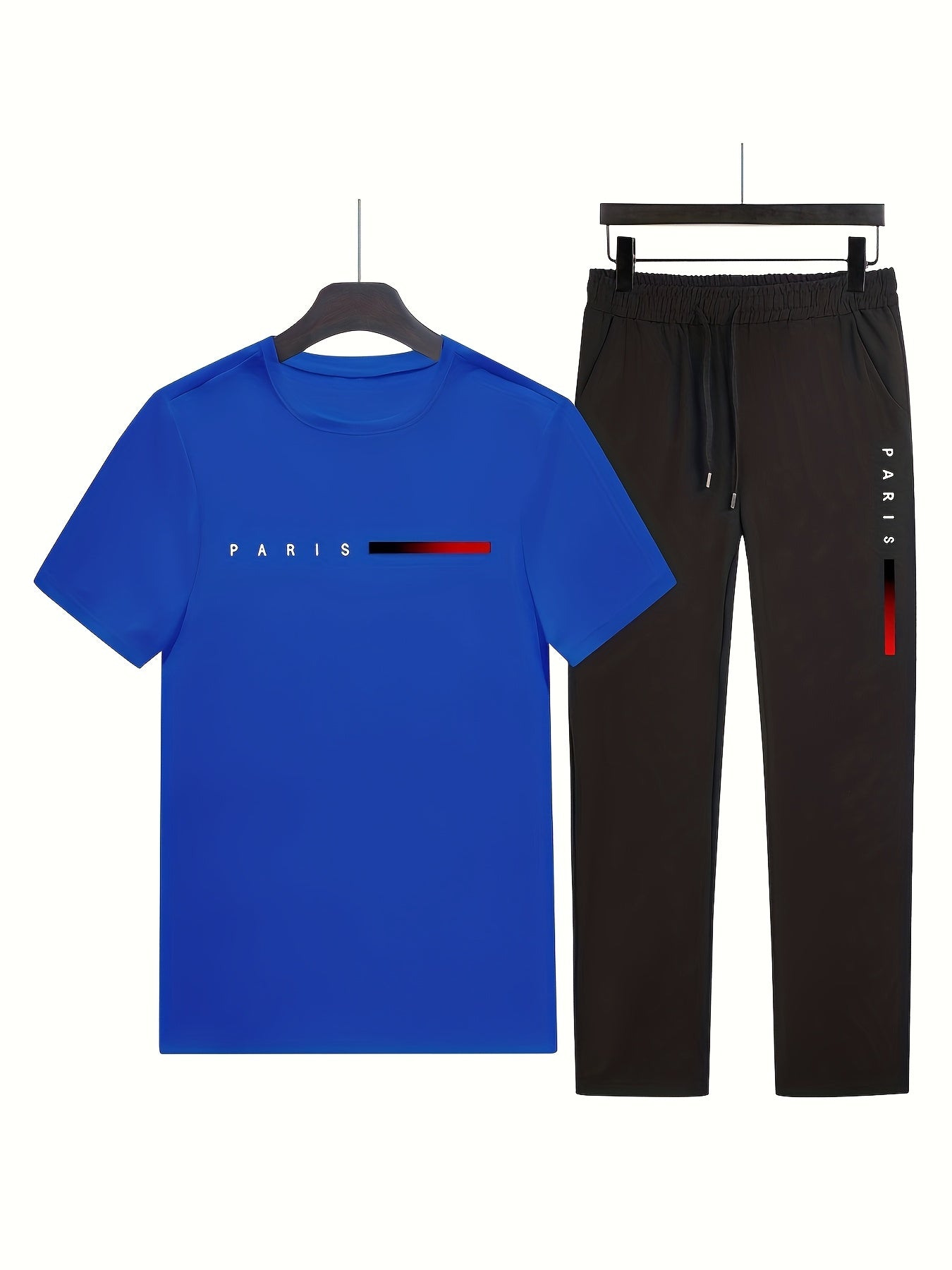 Men'S Casual Sports Two-Piece Set Short Sleeve .