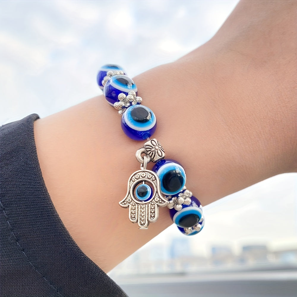Lucky Evil's Eye Charm Beads Bracelet Protection Jewelry Good Luck Gift