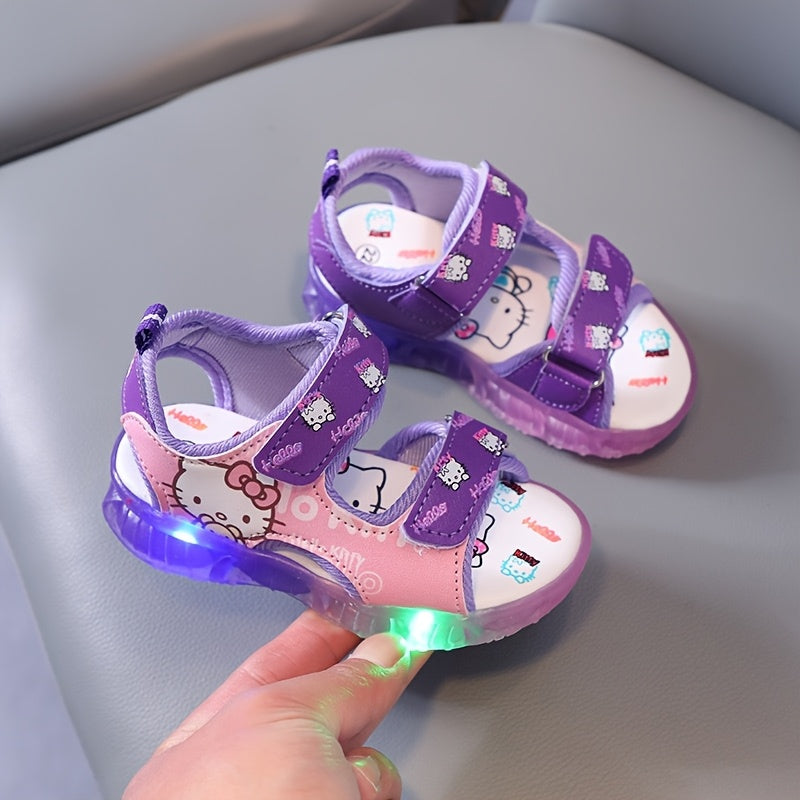 SANRIO Girls' Summer Light-Up Sports Sandals,