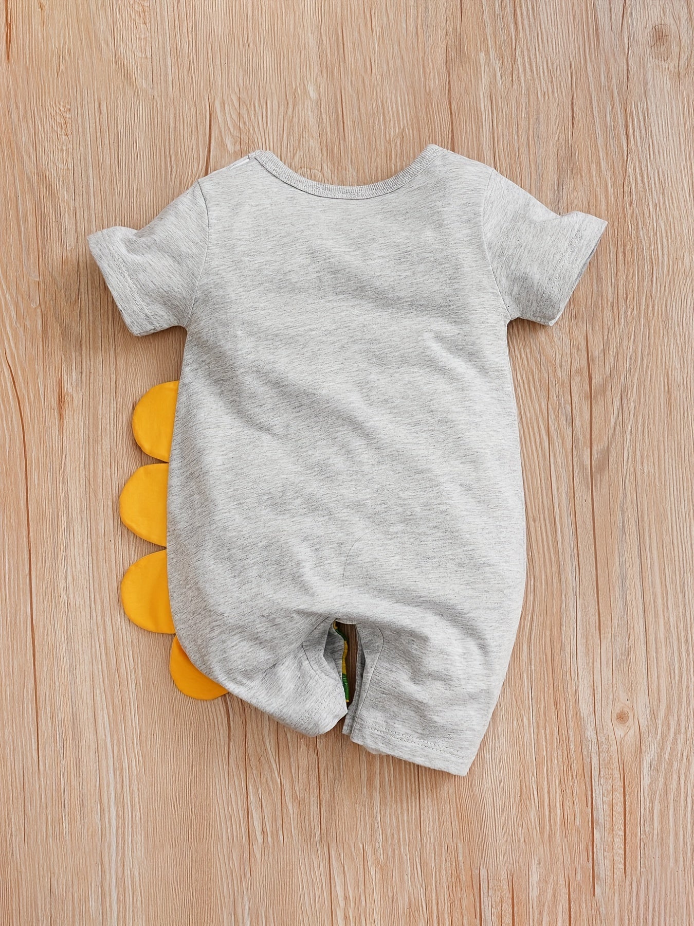 Baby Boys' Short Sleeve Romper Jumpsuit - Cute Cartoon Crocodile Print,