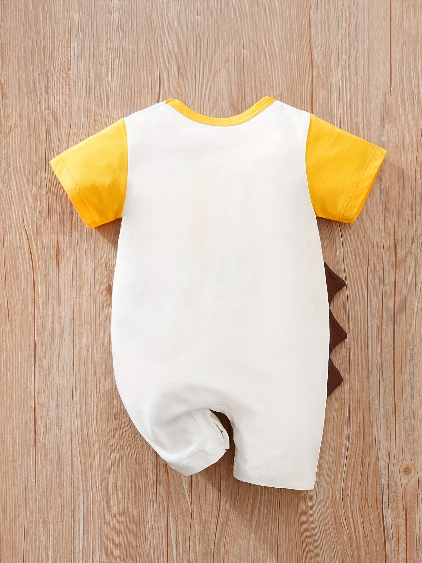 Baby Boys' Short Sleeve Romper Jumpsuit - Cute Cartoon Crocodile Print,