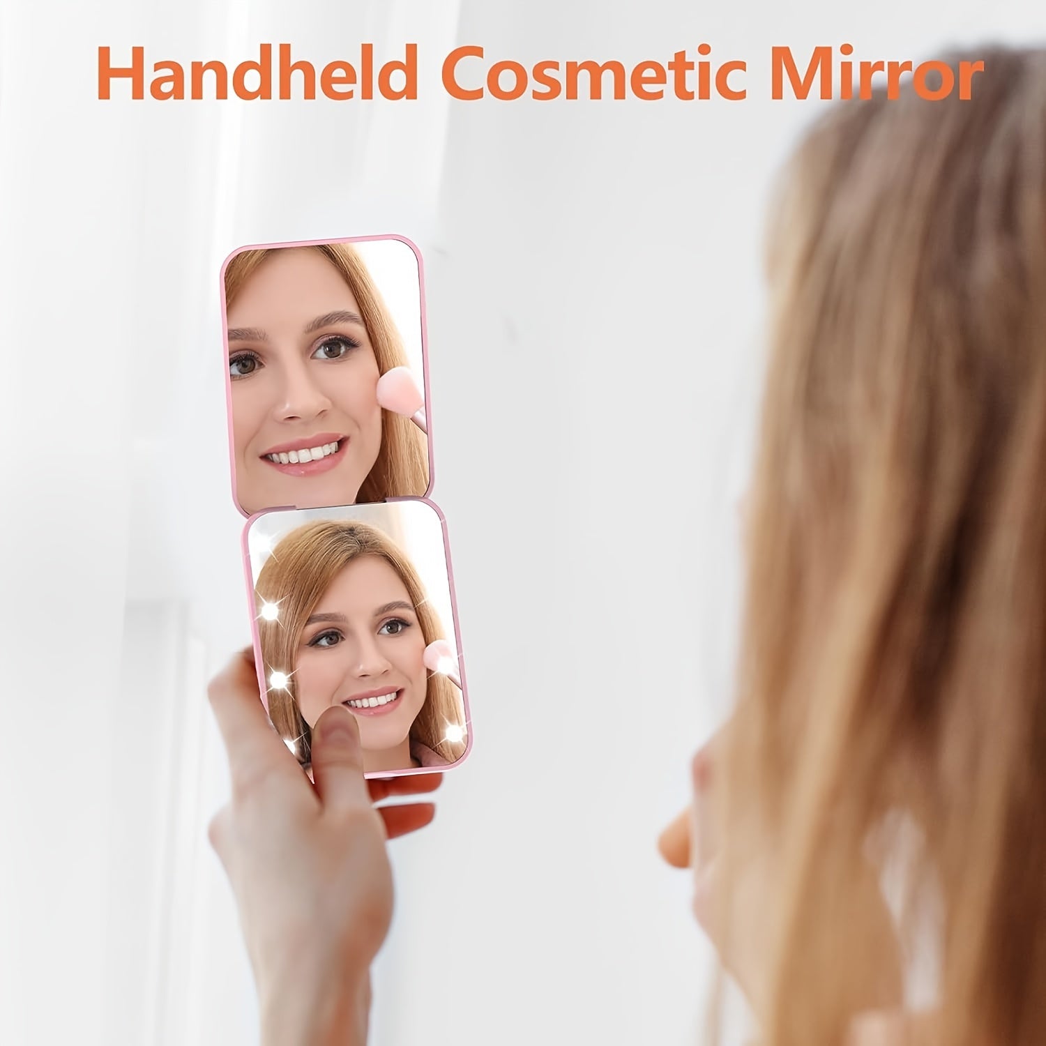LED Pocket Makeup Mirror, 1X/3X Magnified LED Mini Compact