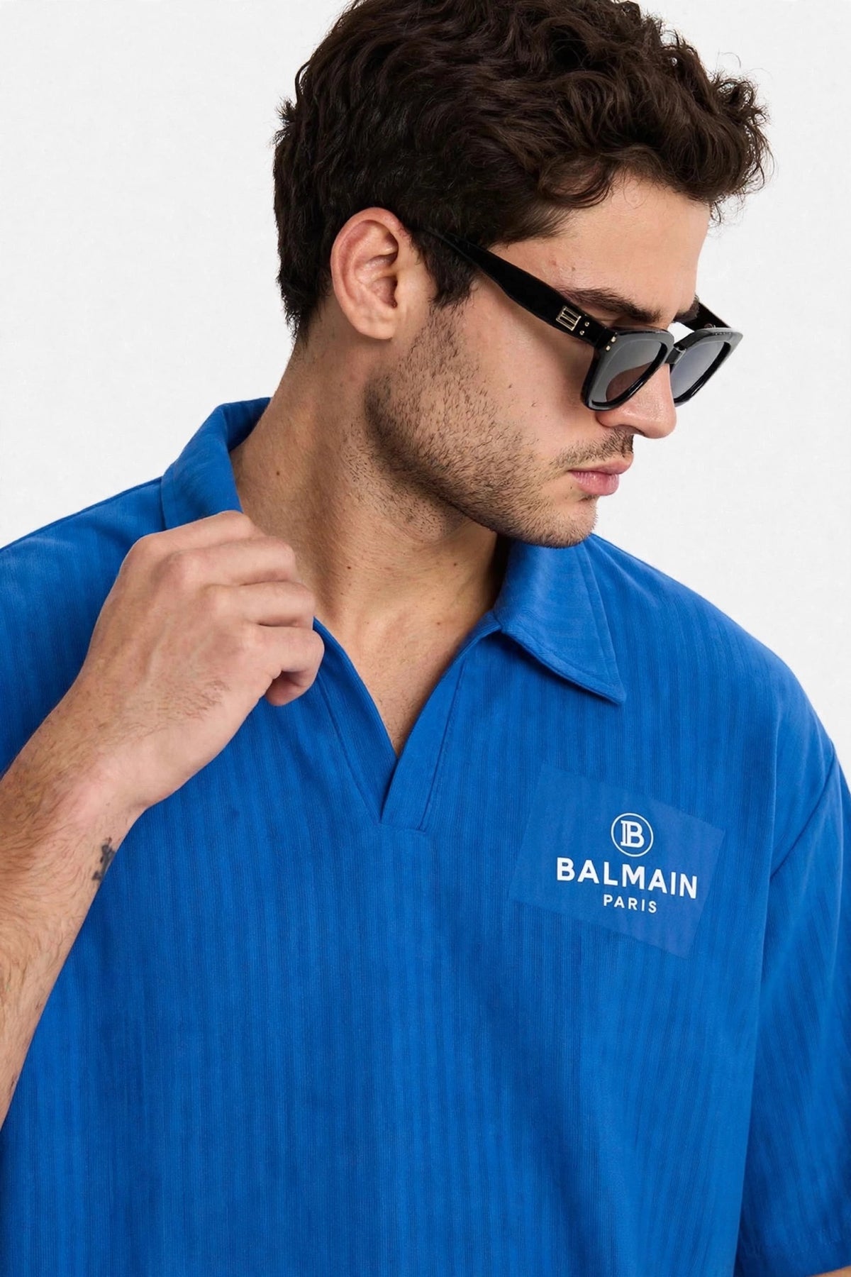 Dobi Cotton Co-Ord Set - Polo & Shorts | MEN