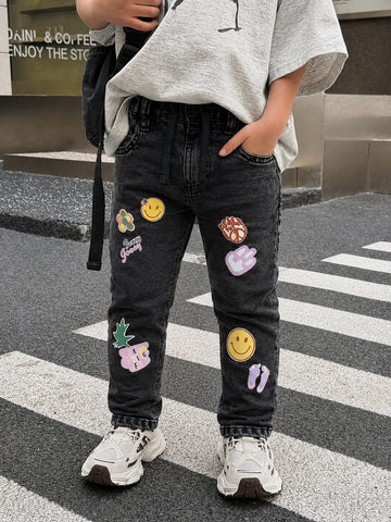 Kid's StickerFlex Denim Pants| 3 colors | Sizes(1-12Years) I MH