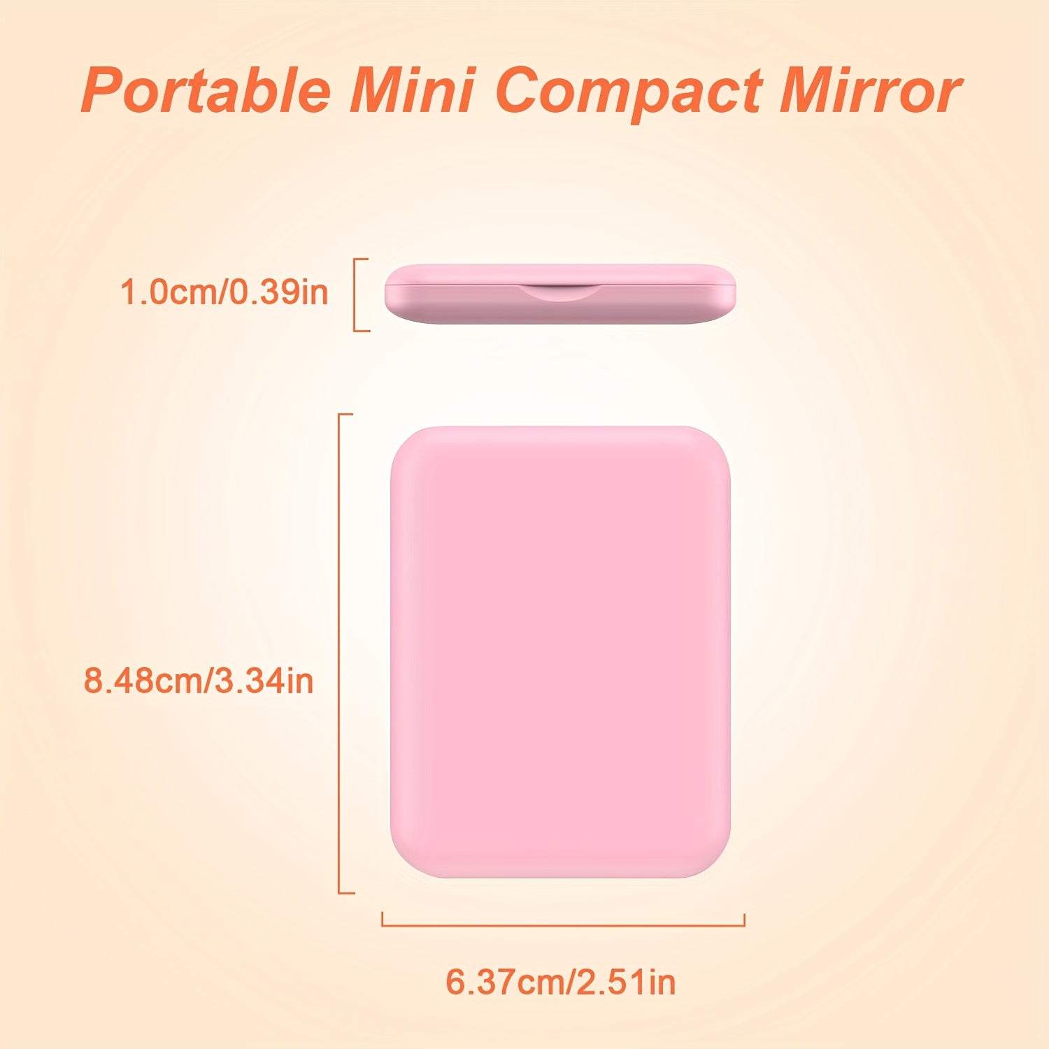 LED Pocket Makeup Mirror, 1X/3X Magnified LED Mini Compact