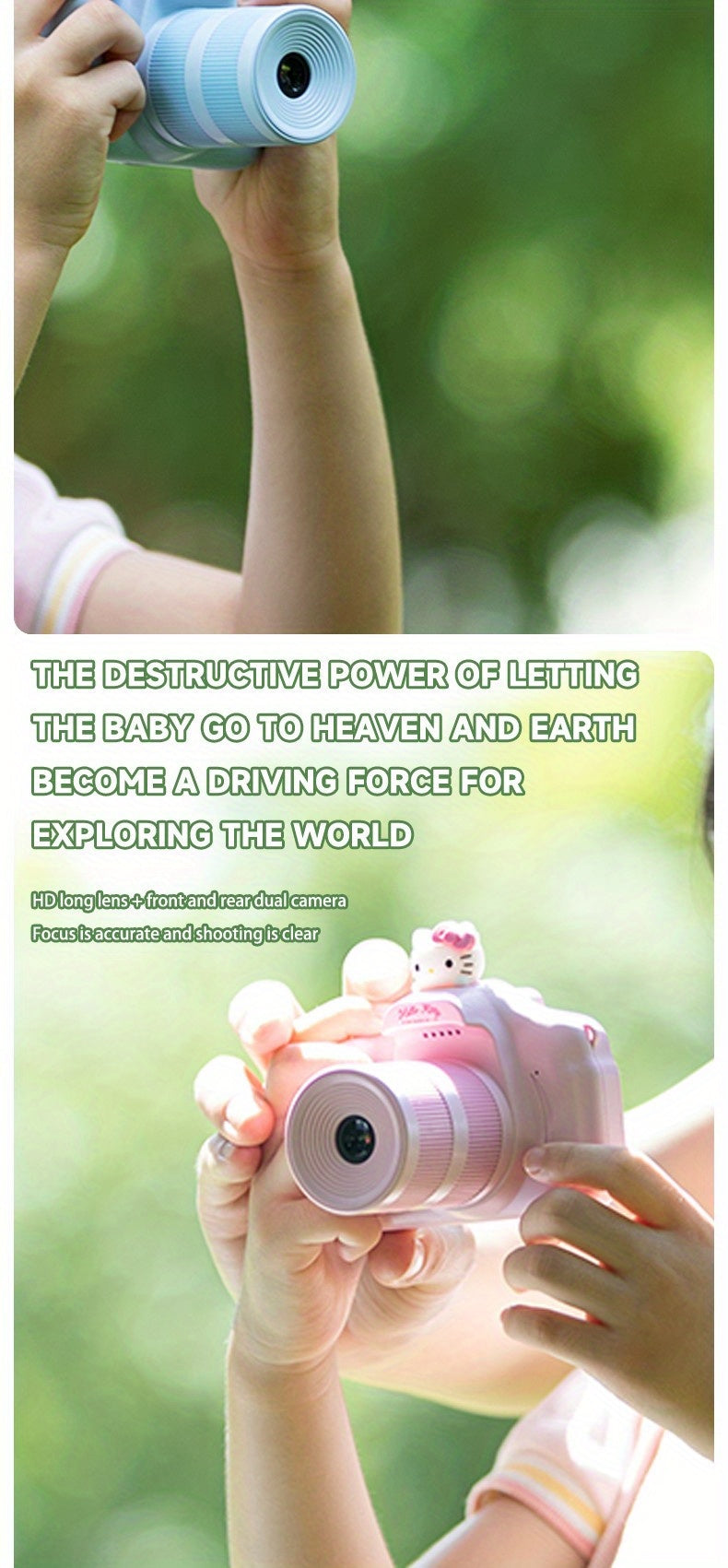 Sanrio Cinnamoroll HelloKitty X1 Digital Camera Front And Back HD