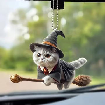 Acrylic Magic Cat Hanging Ornament For Vehicle Decoration