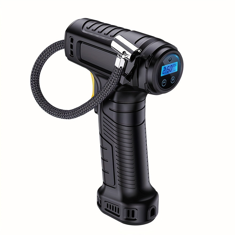 120W Portable Car Tire Air Compressor With LED Light