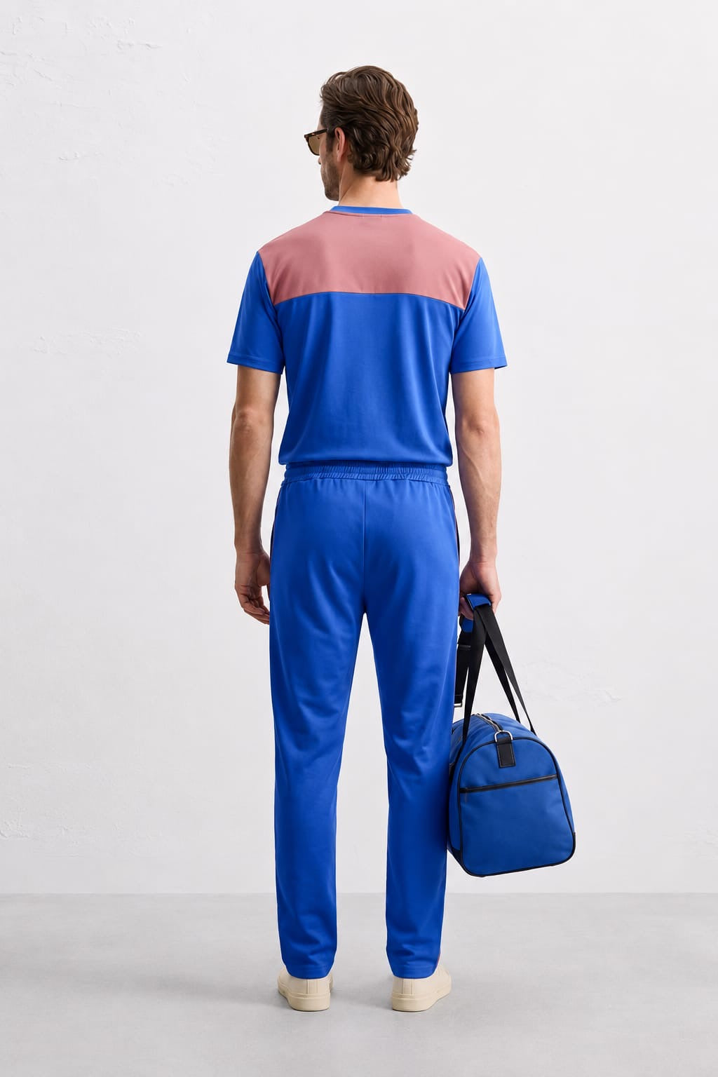 Men’s Oversized Multi-Color Casual Tracksuit Set Contrast Tee + Joggers | Sizes M-XXL | MH
