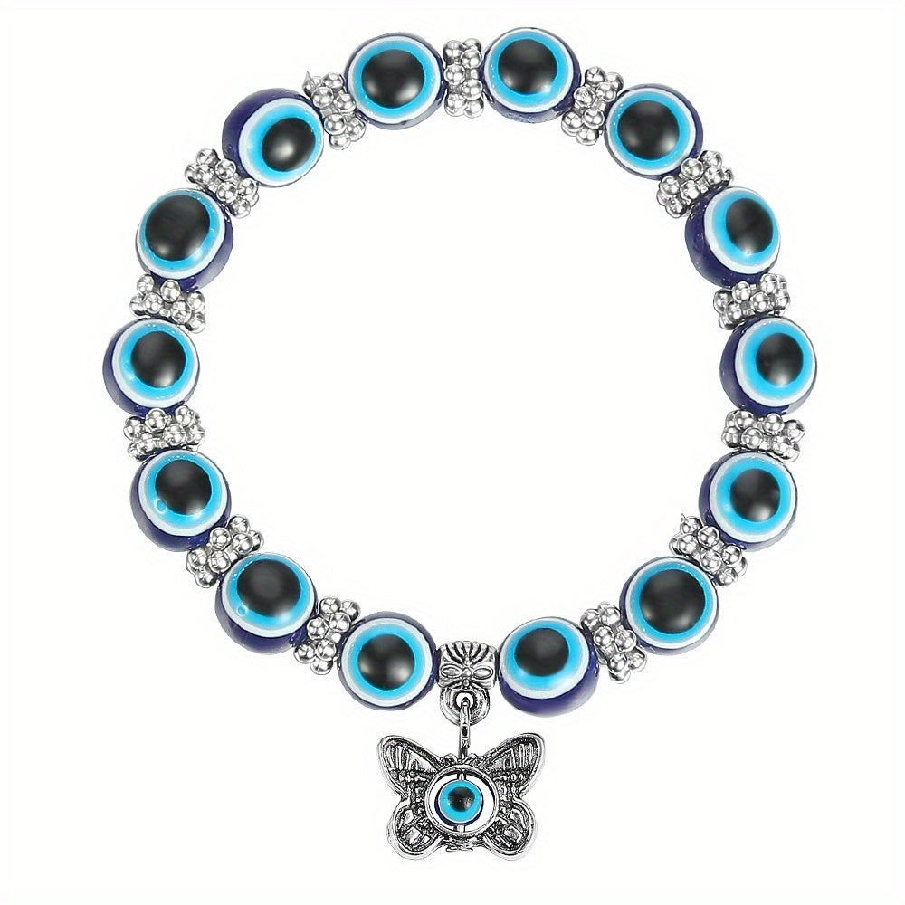 Lucky Evil's Eye Charm Beads Bracelet Protection Jewelry Good Luck Gift