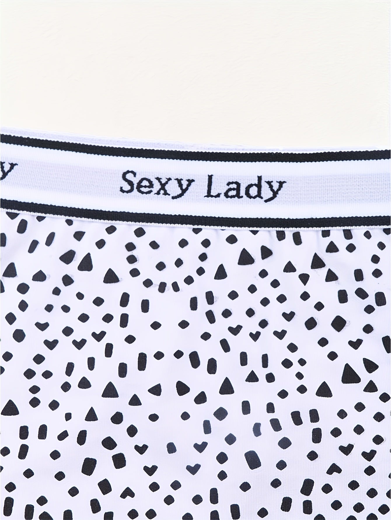 3pcs Plus Size Spotted Boyshort Panties, Comfy & Breathable Stretch Panties, /MH