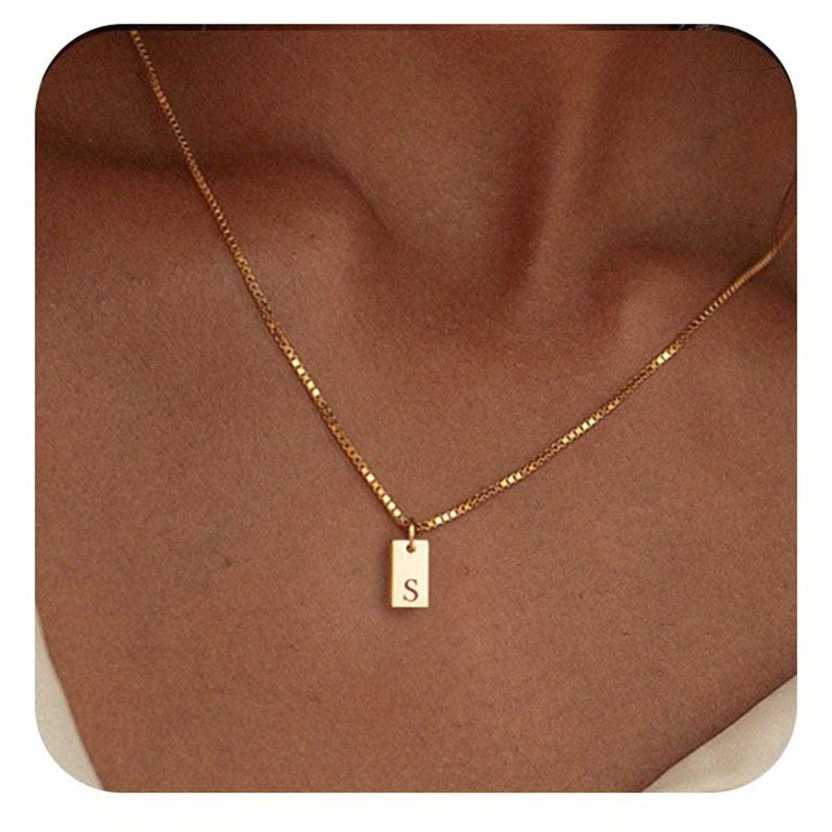 English Initial Letters Necklace 14K Gold Plated Necklace