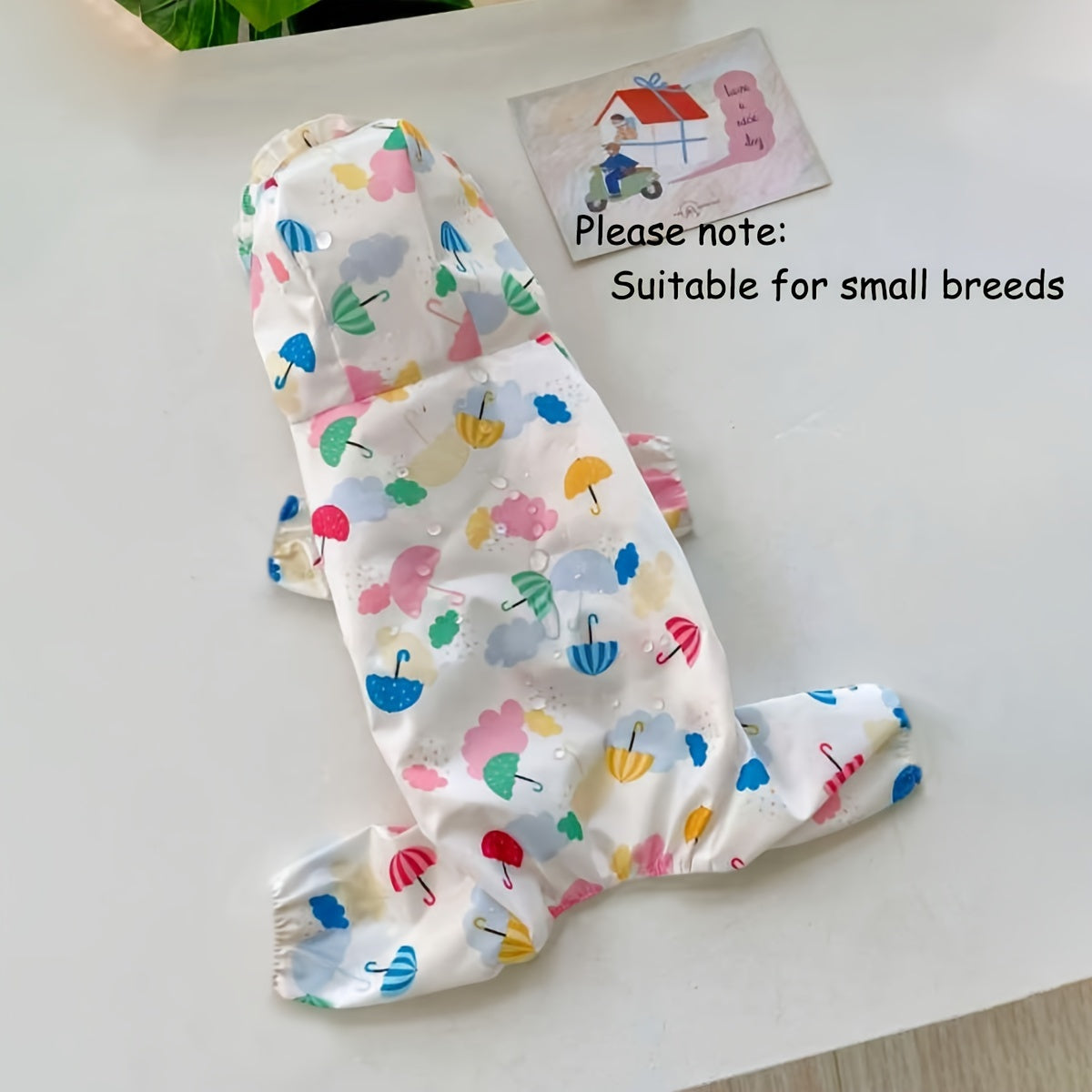 Waterproof Pet Raincoat For Small Dogs - Cute And Functional Outdoor Dog Apparel.