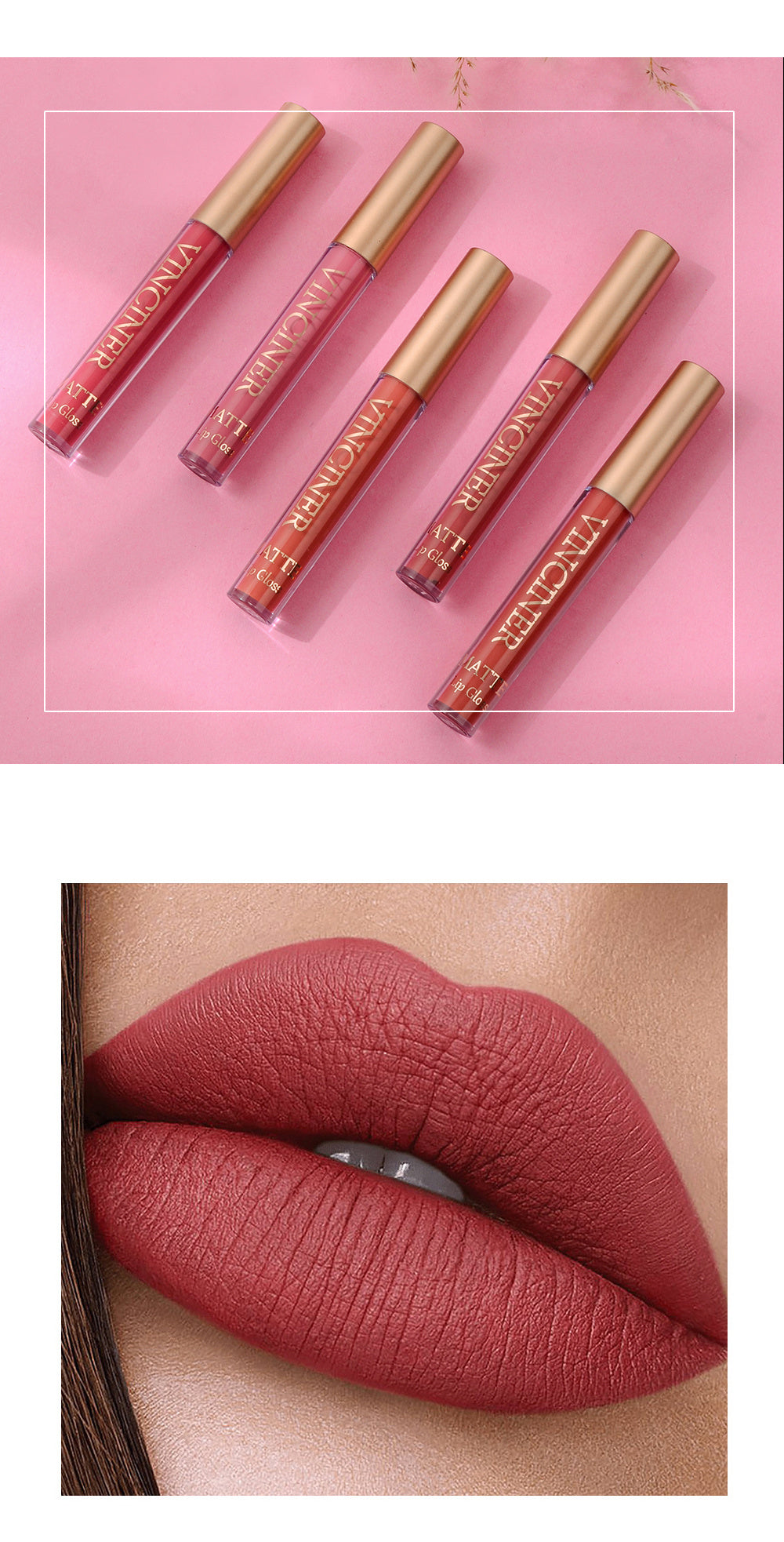 12 colors Matte Velvet Lip Glaze - Long Lasting, Waterproof, Non-Sticky.