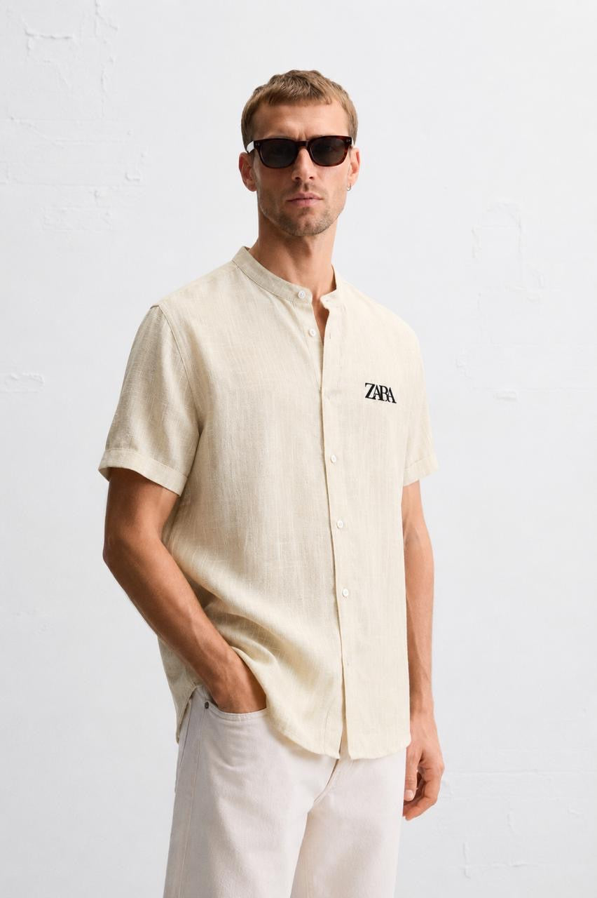 Men’s Premium Rich Linen Half Sleeve Shirt | Band Collar | Summer Casual | 4 Colors | M–XXL | MH