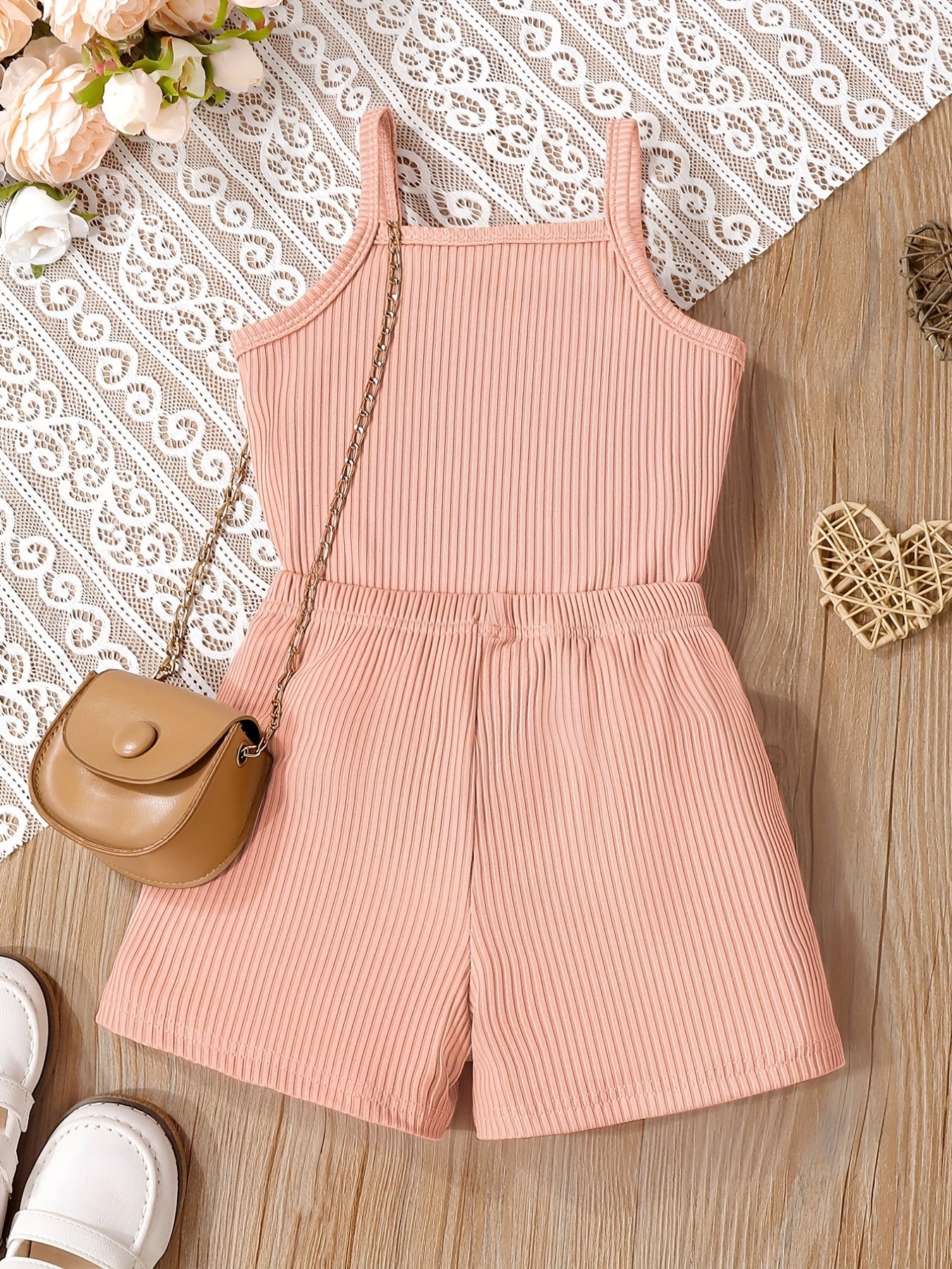 2pcs Toddler Girls Letter "MAMA'S MINI" Graphic Cami Top