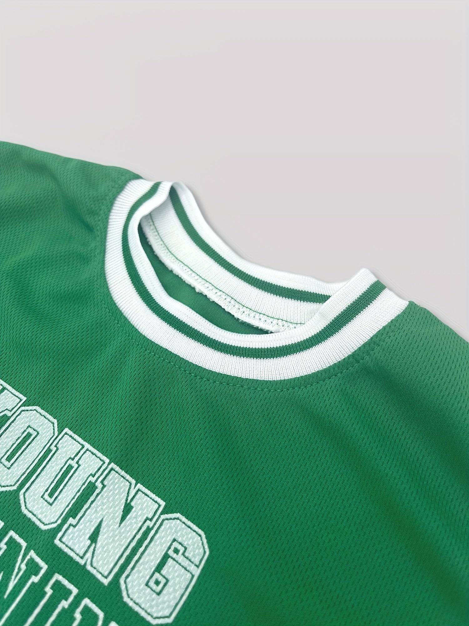 Boys "Young Winning" Number "65" Casual Outfit Round Neck T-shirt.