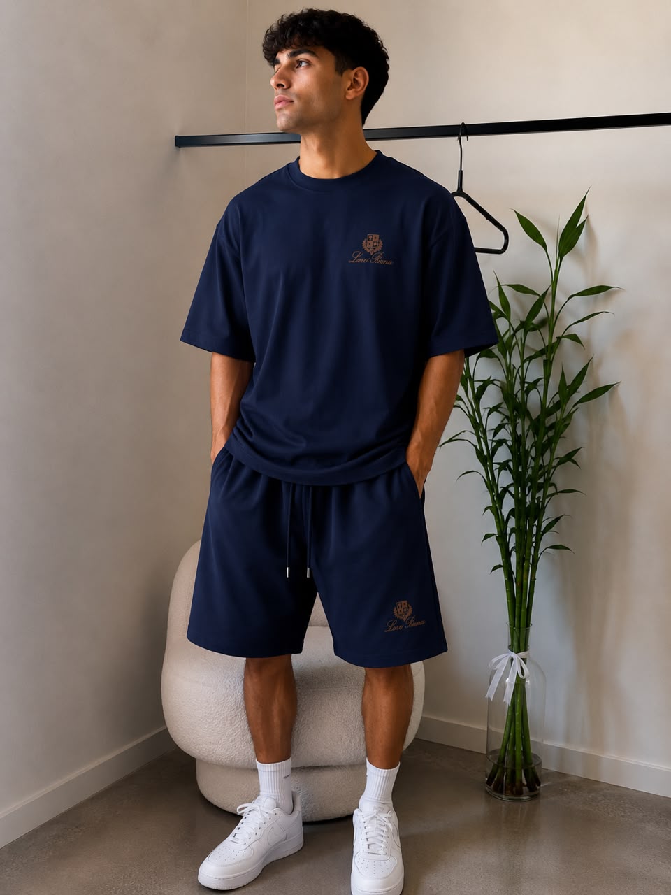 Men’s Premium Oversized T-Shirt & Shorts Co-ord Set | Casual Streetwear | Embroidered Logo | 6 Colors | M–XXL | MH