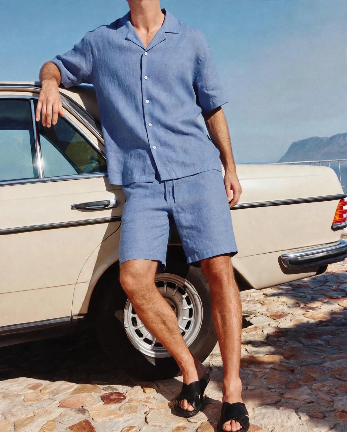 Men’s Premium Linen Half Sleeve Shirt & Shorts Co-ord Set | Resort Wear | Vacation Outfit | M–XXL