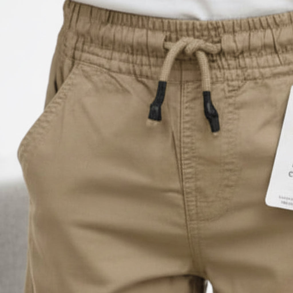 Teen Boys Beige Khaki Cargo Shorts 9-16 Years | Stylish Multiple Pockets Casual Shorts | MH