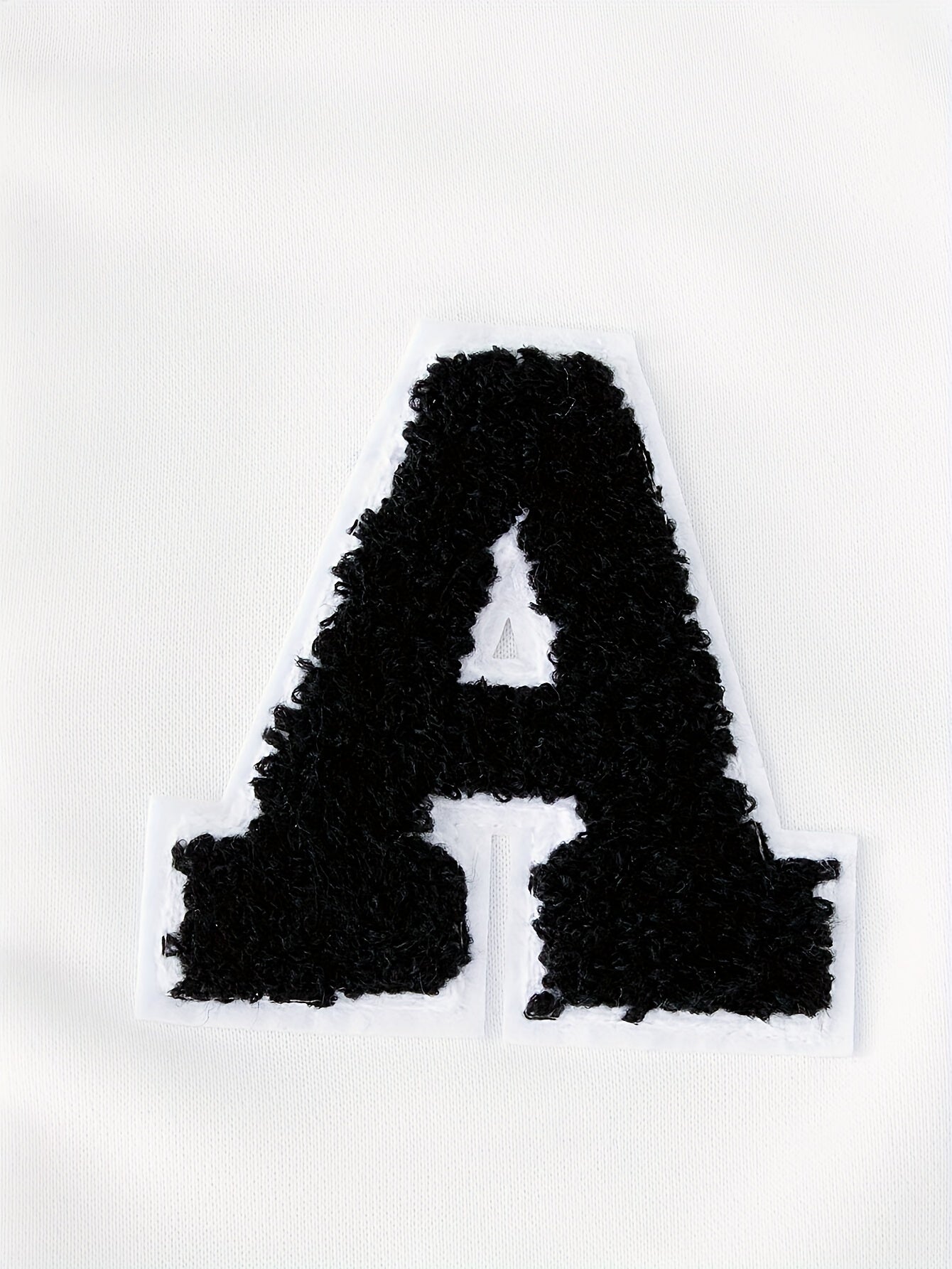 Letter Patched Kid's Baseball Jacket, Button Front Long Sleeve Top,