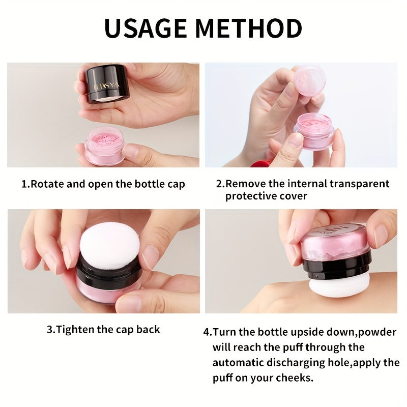 ILISYA Soft Face Blusher Powder Cheek Rouge Nourishing Nude Makeup .