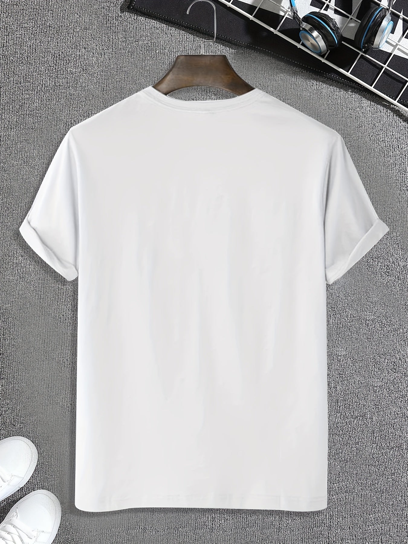 Be Loaded Cartoon Print Men's Crew Neck Short Sleeve T-shirt