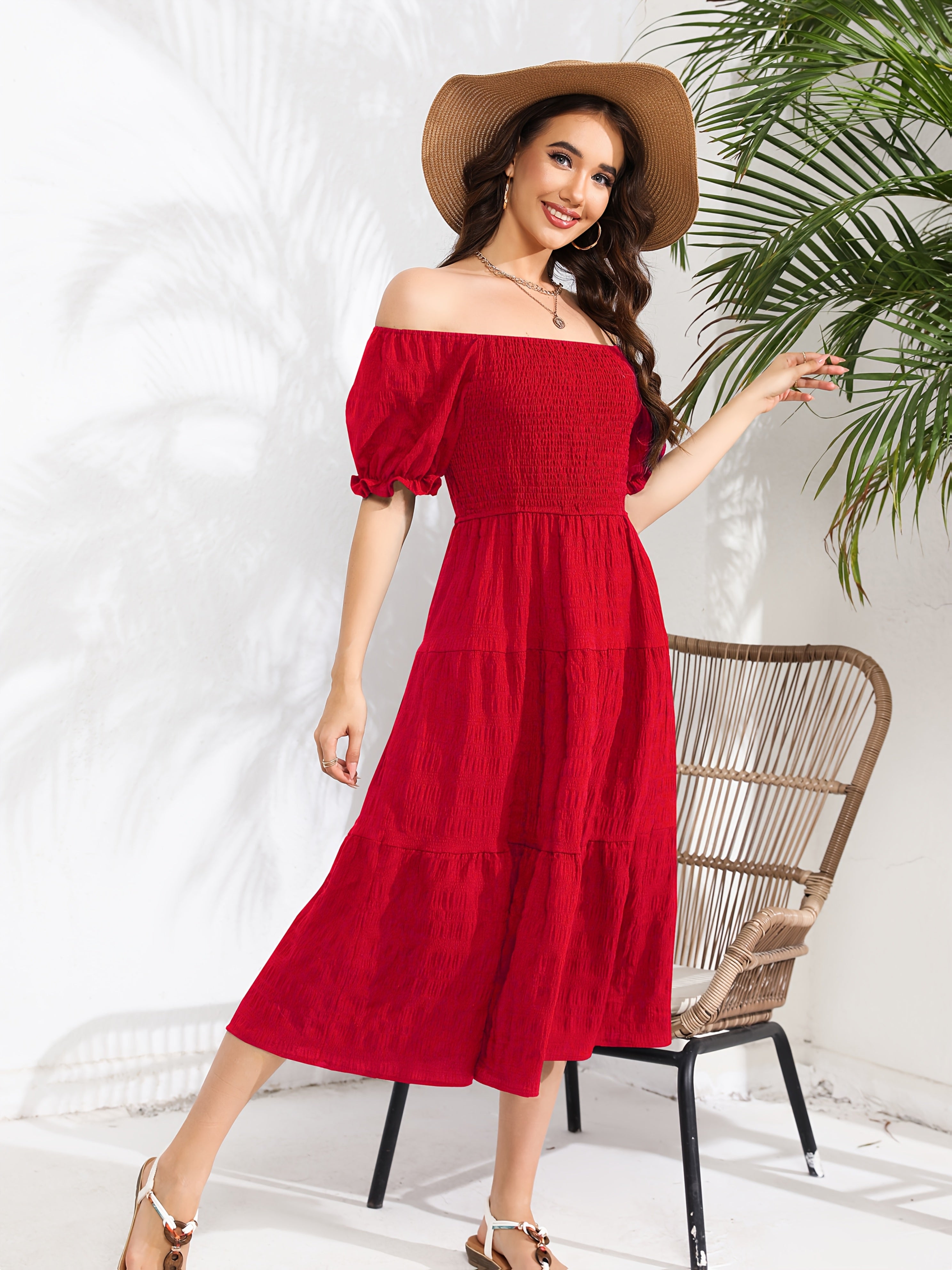 Solid Color Two-Wear Dress./MH