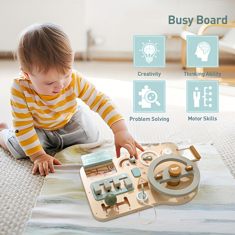 Toy Steering Wheel: Promote Early Enlightenment & Happy Growth With Busy Boards & Vehicle Sign Recognition, As Halloween, Christmas Gift