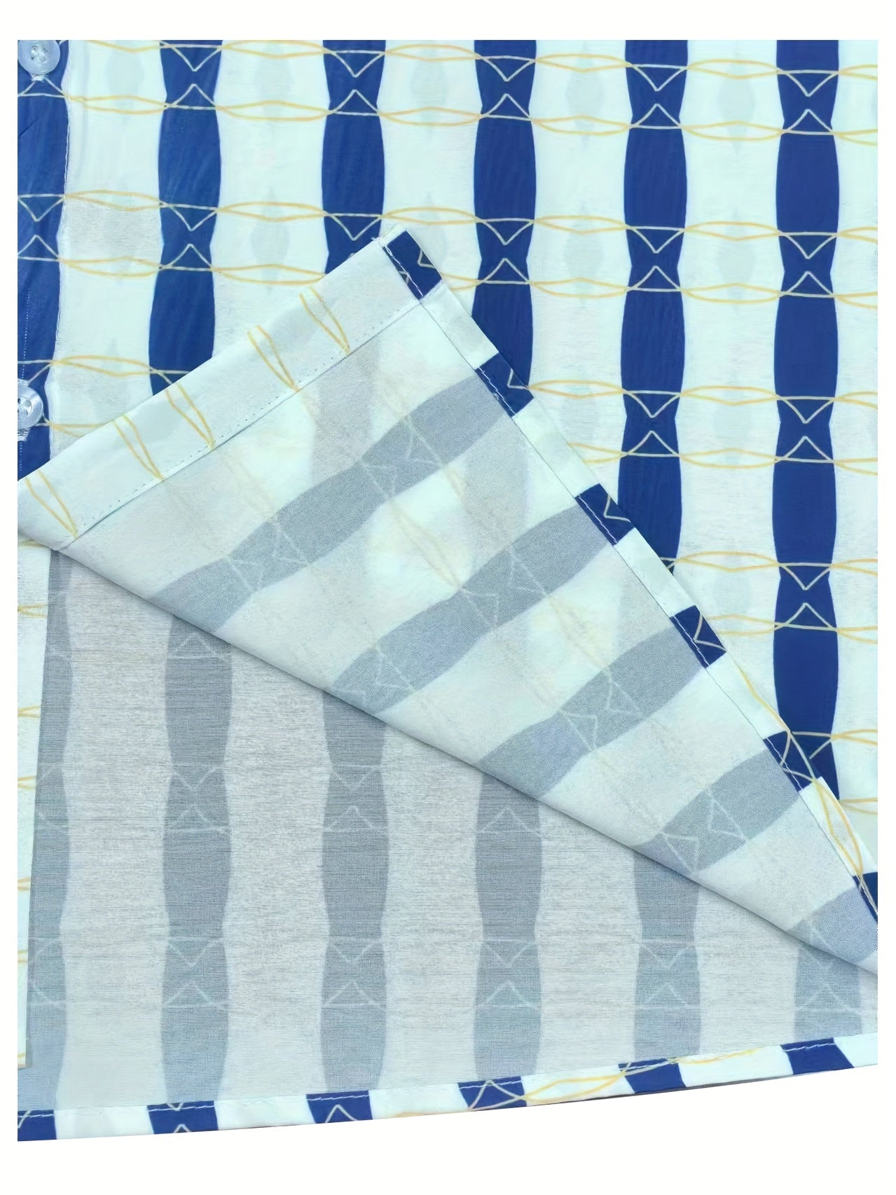 Men's Stylish Striped Lapel Collar Design Dress Shirts,